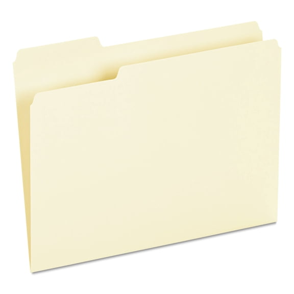 Recycled Interior File Folders, 1/3 Cut Top Tab, Letter, Manila (100/Box)