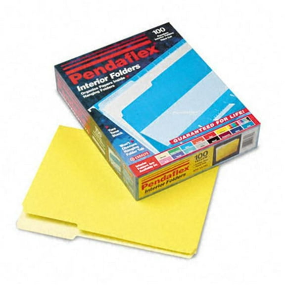 Interior File Folders- Yellow - Letter