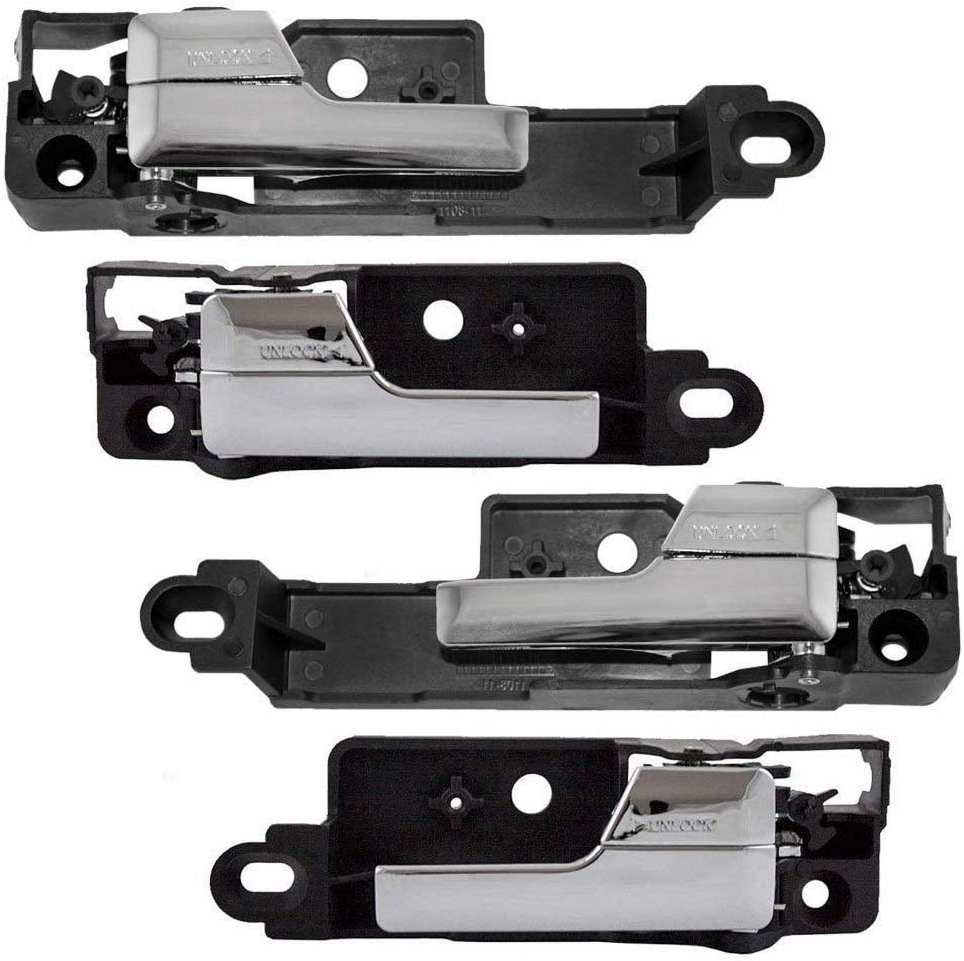 Interior Front & Rear Door Handle with Chrome Lever For 06-12 Ford ...