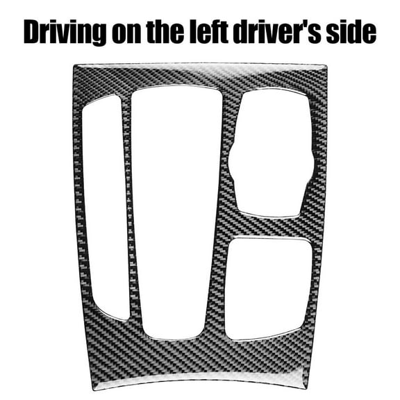 Interior Gear Shift Panel Frame Cover Trim Sticker Carbon Fiber Material Easy Installation For Bmw F15 F16 2014 2017