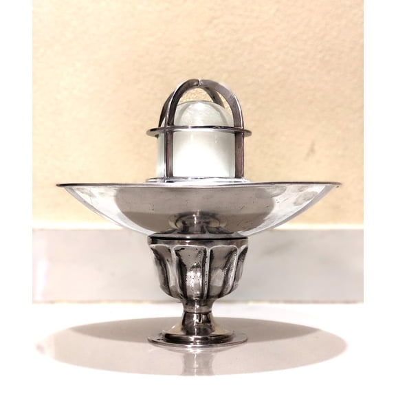 Interior Home Design Aluminum Metal Bulkhead Ceiling Wall Lamp Fixture with White Glass & Shade