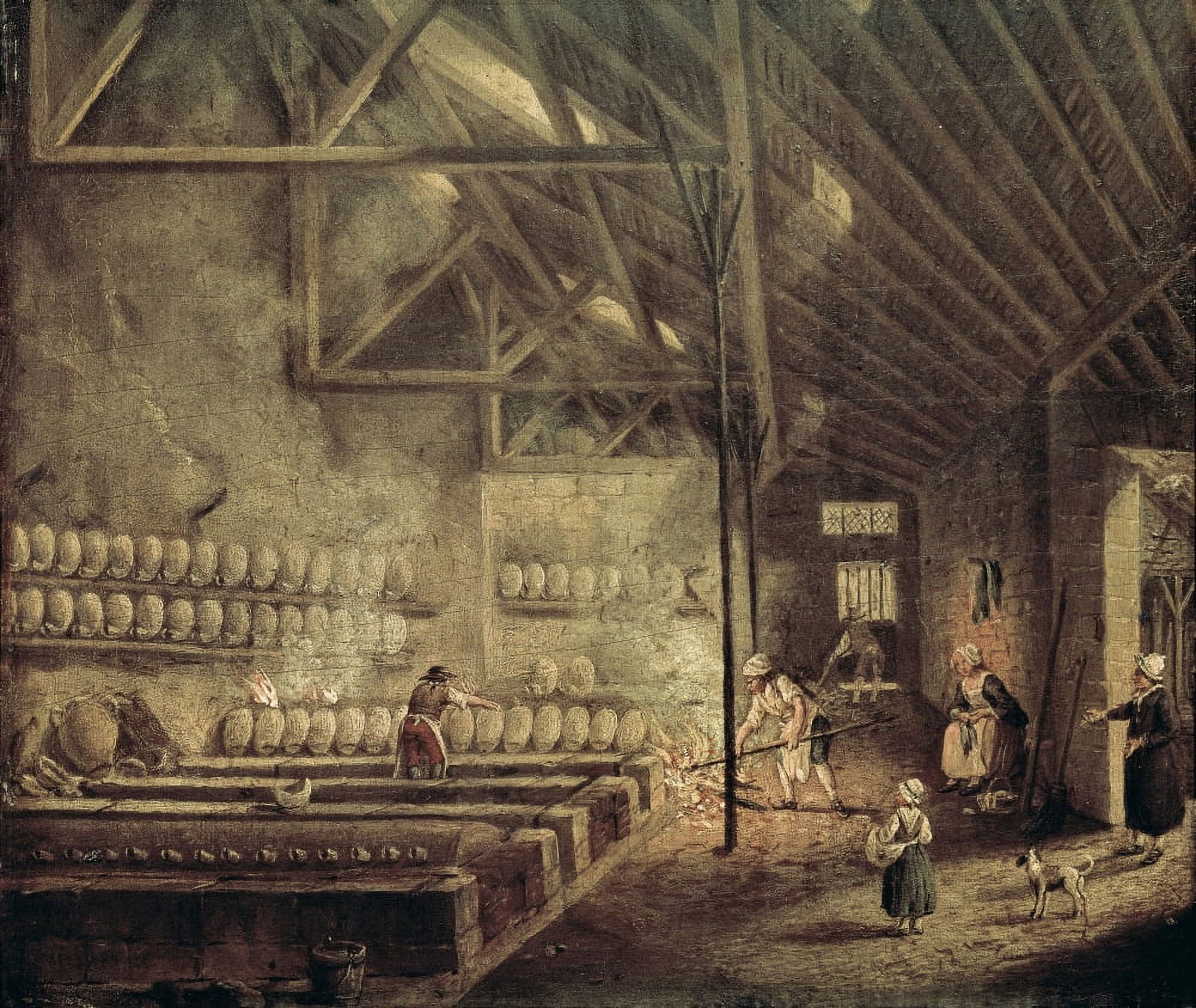 Interior Of A Cellar Canvas Art - (36 x 24)