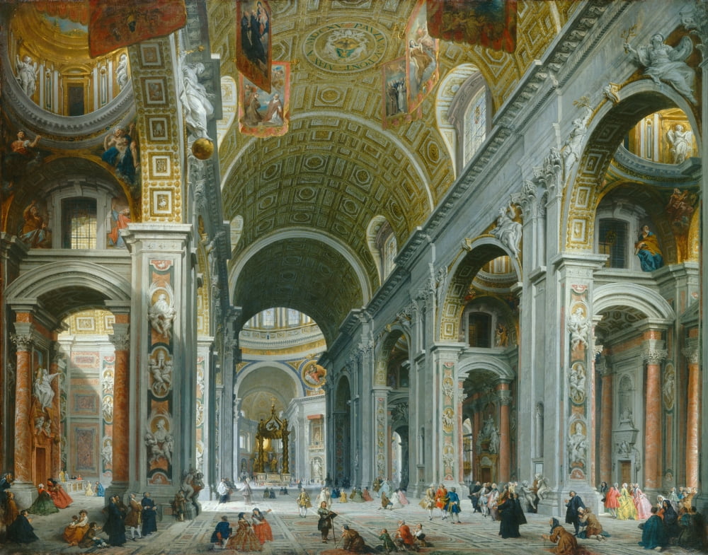 Interior Of Paint PeterS Canvas Art -  (36 x 24)