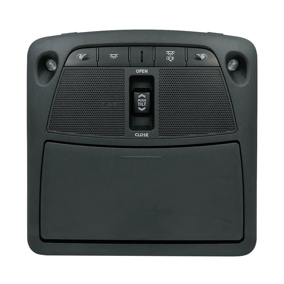 Interior Overhead Sunroof Switch Console For Nissan Teana Patrol X-trail Map Lamp Dome Reading Light Sunroof Switch Console With Glasses Storage Interior Ceiling Console -black