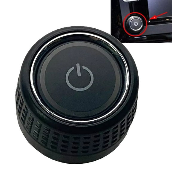 Interior Radio CD Control Rotary Knob Switch Button For Golf 6 For Skoda 6C0919603 Switch Volume Button Radio Accessories 1 Pc Left