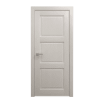 Interior Solid French Door 18 x 80 inches | Ego 5010 Painted White Oak | Single Regular Panel Frame Handle | Bathroom Bedroom Modern Doors