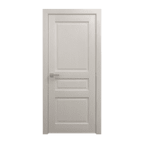 Interior Solid French Door 18 x 80 inches | Ego 5012 Painted White Oak | Single Regular Panel Frame Handle | Bathroom Bedroom Modern Doors