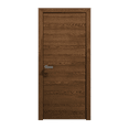 thumbnail image 1 of Interior Solid French Door 18 x 84 inches | Ego 5000 Cognac Oak | Single Regular Panel Frame Handle | Bathroom Bedroom Modern Doors, 1 of 5