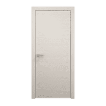 Interior Solid French Door 24 x 84 inches | Ego 5000 Painted White Oak | Single Regular Panel Frame Handle | Bathroom Bedroom Modern Doors