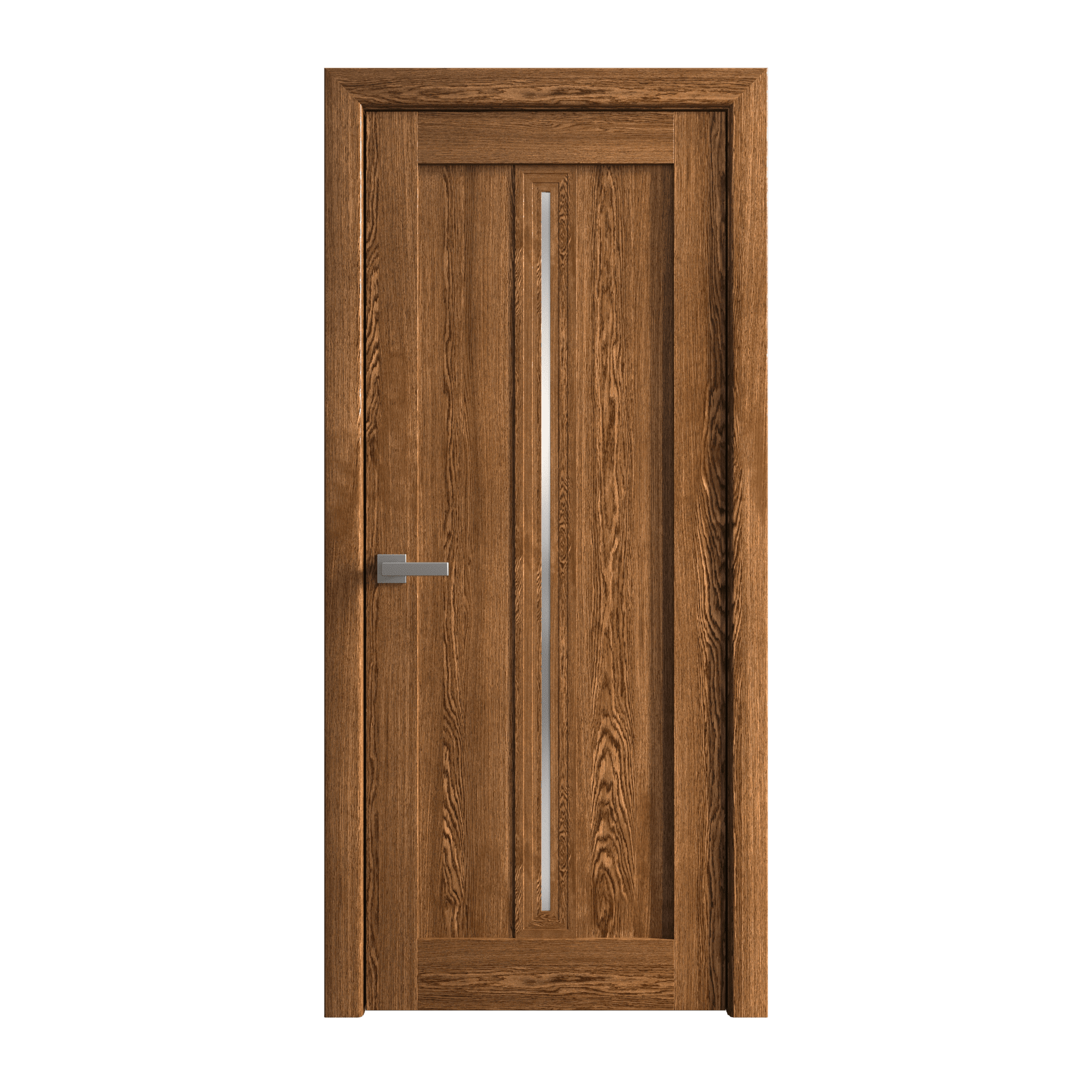 Interior Solid French Door 28 x 80 inches | Ego 5014 Cognac Oak ...