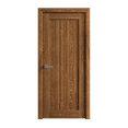 thumbnail image 1 of Interior Solid French Door 30 x 80 inches | Ego 5006 Cognac Oak | Single Regular Panel Frame Handle | Bathroom Bedroom Modern Doors, 1 of 5