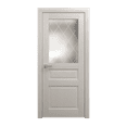 thumbnail image 1 of Interior Solid French Door 30 x 80 inches | Ego 5011 Painted White Oak | Single Regular Panel Frame Handle | Bathroom Bedroom Modern Doors, 1 of 5