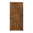thumbnail image 1 of Interior Solid French Door 32 x 84 inches | Ego 5010 Cognac Oak | Single Regular Panel Frame Handle | Bathroom Bedroom Modern Doors, 1 of 5