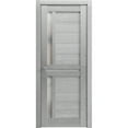 thumbnail image 1 of Interior Solid French Door Frosted Glass | Veregio 7288 Light Grey Oak | Single Regular Panel Frame Trims Handle | Bathroom Bedroom Sturdy Doors -28" x 84", 1 of 6