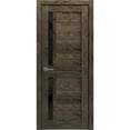 thumbnail image 1 of Interior Solid French Pre-Hung Door Frosted Glass | Veregio 7588 Cognac Oak | Single Regular Panel Frame Trims Handle | Bathroom Bedroom Sturdy Doors -32" x 80", 1 of 6