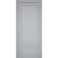 thumbnail image 1 of Interior Solid French Pre-Hung Door | Veregio 7411 Matte Grey | Single Regular Panel Frame Trims Handle | Bathroom Bedroom Sturdy Doors -24" x 80", 1 of 6