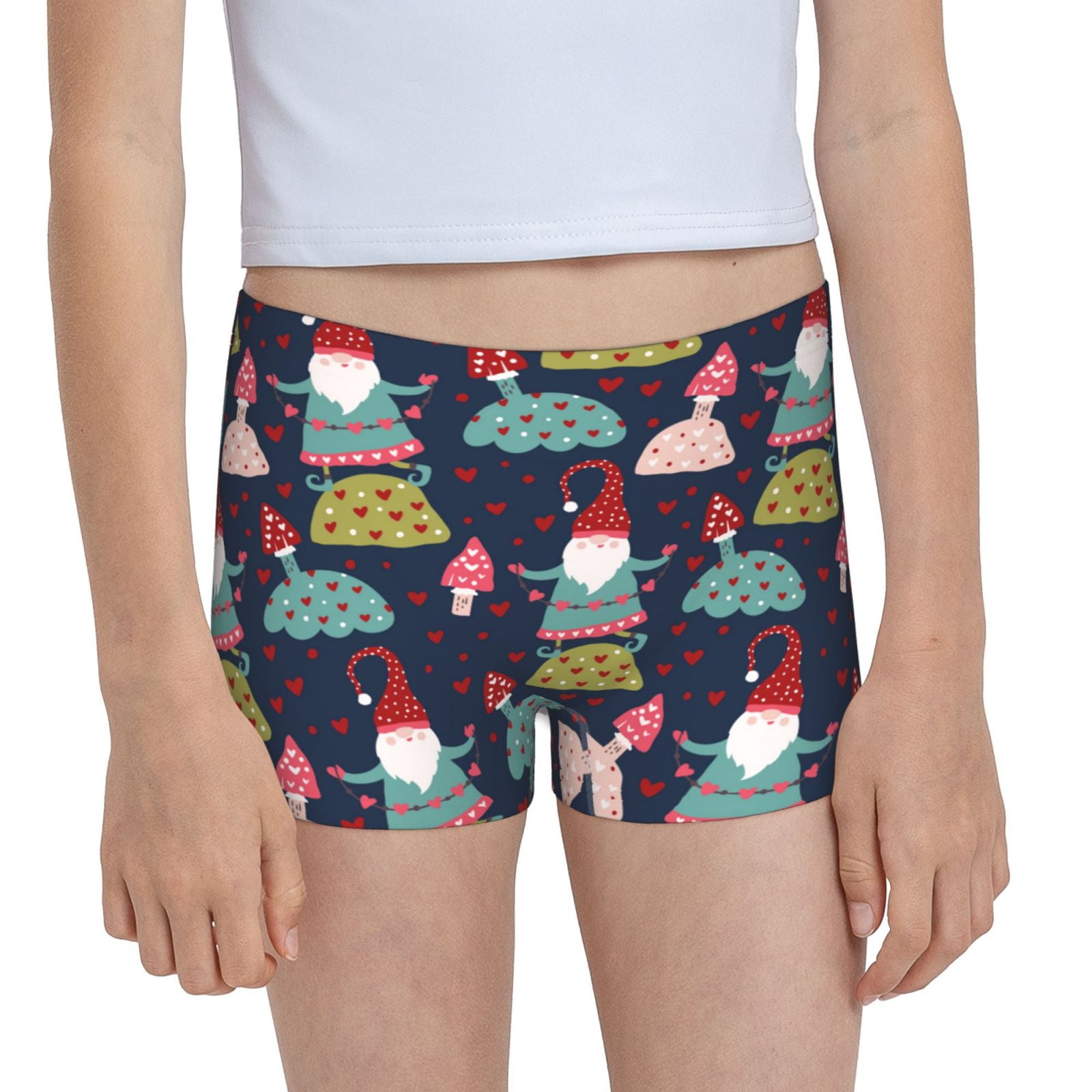Easygdp Gnome With Mushroom Girls Hipster Cotton Underwear Little Girls