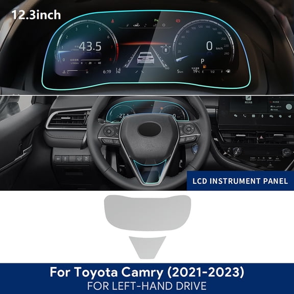 Interior Sticker TPU For Toyota Camry 2021-2023 10.1inch Center Console Gear Navigation Dashboard Door Window Clear Film LHD