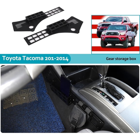 Interior Storage Molle Panel Center Console Organizer for Toyota Tacoma