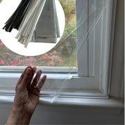 RuxEco (48"x72") Plastic Vinyl Sheet Weatherproofing Window Insulation Kits, White
