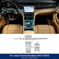 thumbnail image 1 of Interior TPU for Jeep Grand Cherokee 2021 2022 2023 2024 Anti-scratch Film Center Console Navigation Panel Protection Sticker, 1 of 6