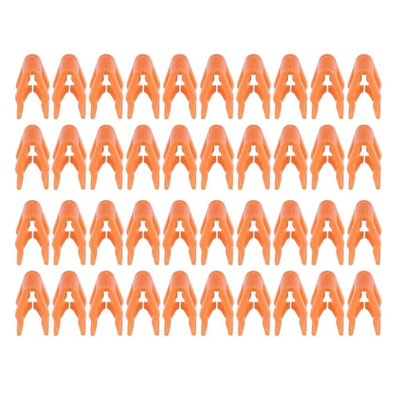 Interior Trim Retainer Fitting Fastener Clip Fit for Ford for Dodge Plastic Orange 40 Pcs