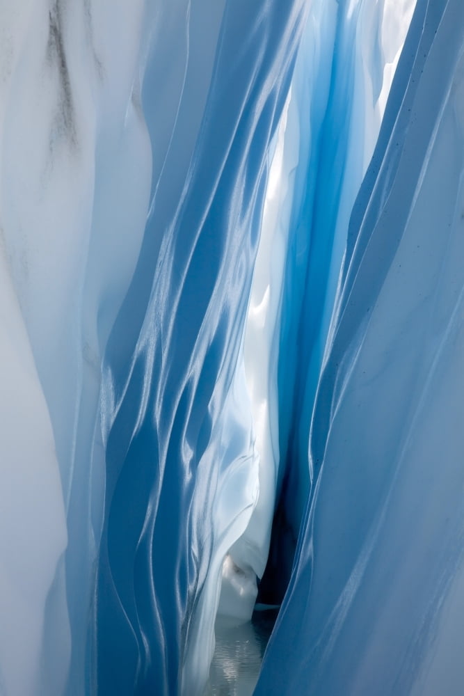 Interior View Of A Ice Crevasse At The Matanuska Glacier In Southcentral Alaska Canvas Art - Carl R Battreall Design Pics (11 x 17)