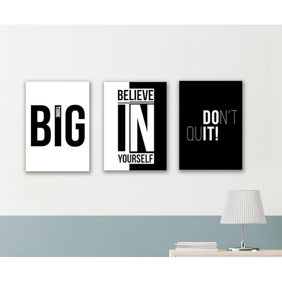 Interior design Vertical Canvas Wall Paper Poster Pack - Set of 3, A3 Size, 12x18 inch Unframed Art Prints - Home, Bedroom, Living Room & Decor - Aesthetic, Matt Finish