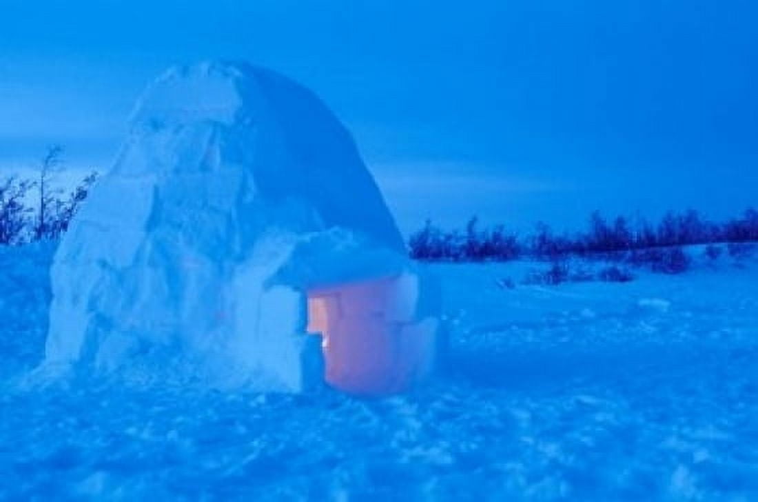 Interior of Arctic Igloo Canvas Art - Stuart Westmorland DanitaDelimont (36 x 24)
