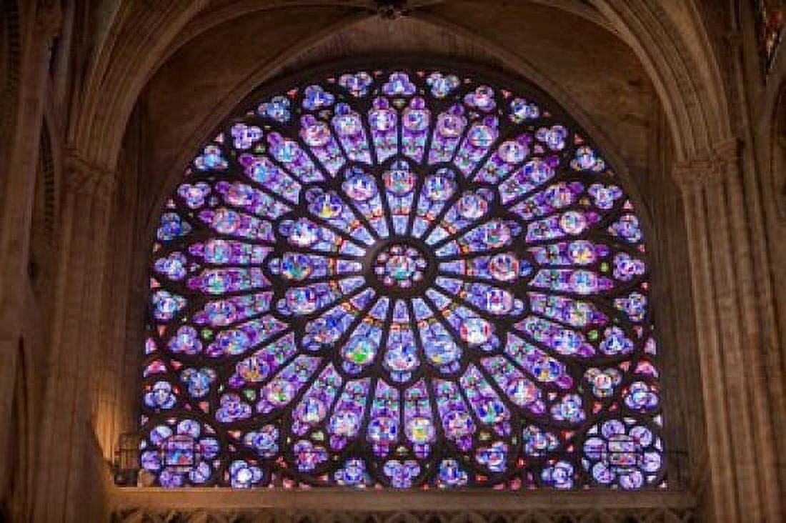 Interior of Notre Dame Cathedral Paris France Canvas Art - Jaynes Gallery DanitaDelimont (28 x 19)