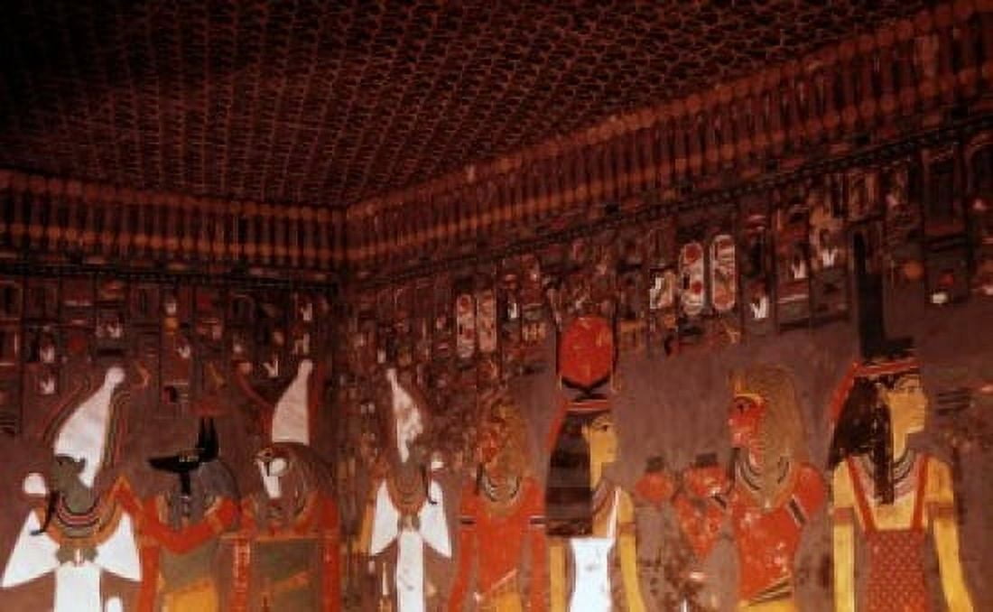 Interior of Tomb Valley of the Kings Egyptian Art Canvas Art - (18 x 24)