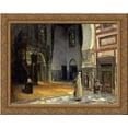 thumbnail image 1 of Interior of a Mosque, Cairo 24x20 Gold Ornate Wood Framed Canvas Art by Henry Ossawa Tanner, 1 of 2