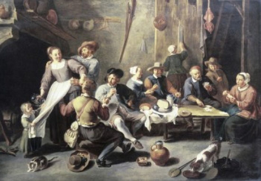 Interior of a Tavern Willem van Herp I (1614-1677Flemish) Canvas Art - Willem van Herp (18 x 24)