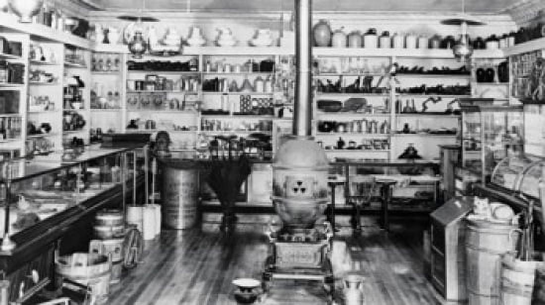 Interior of a general store Canvas Art - (18 x 24)