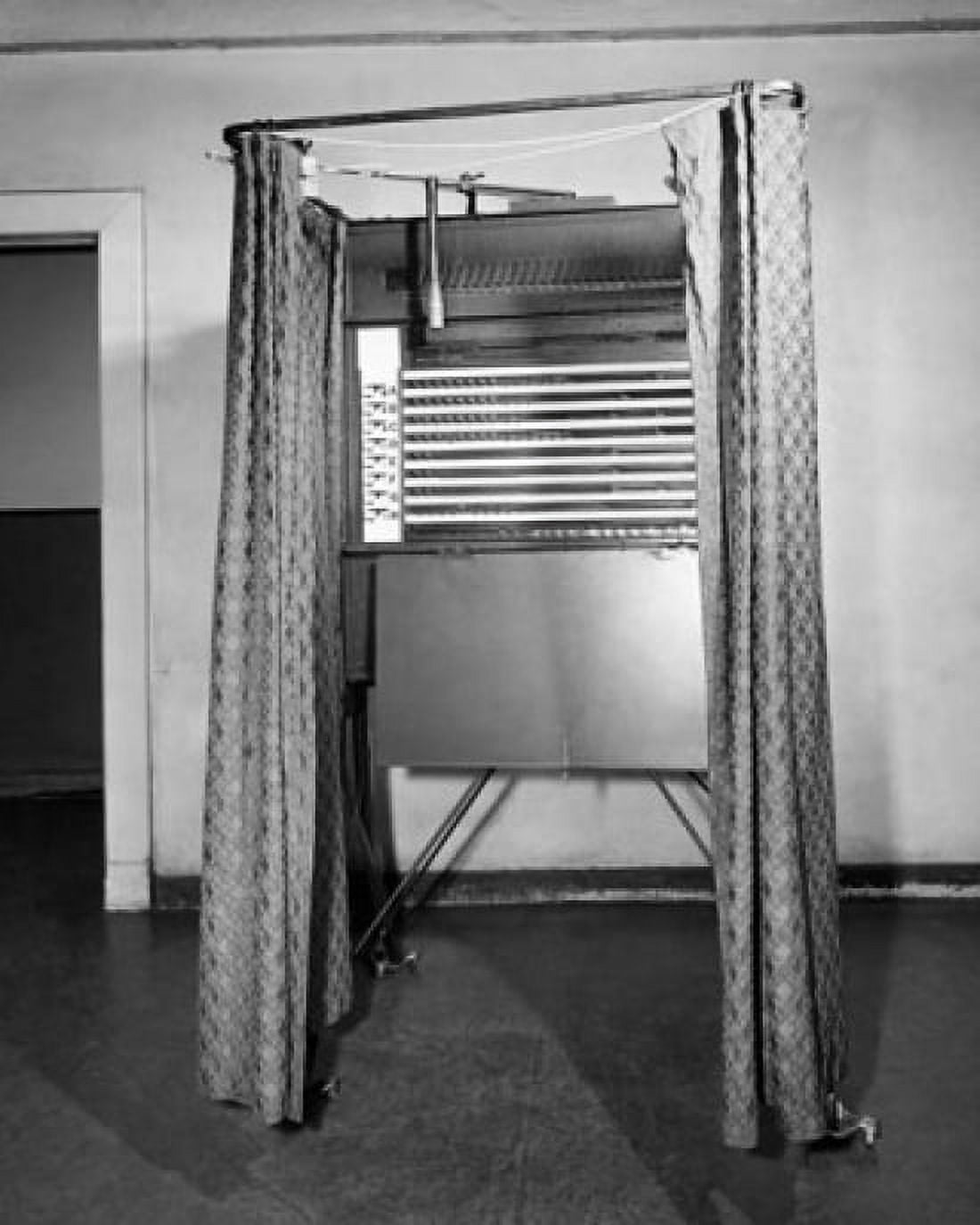 Interior of a voting booth Canvas Art - (18 x 24)