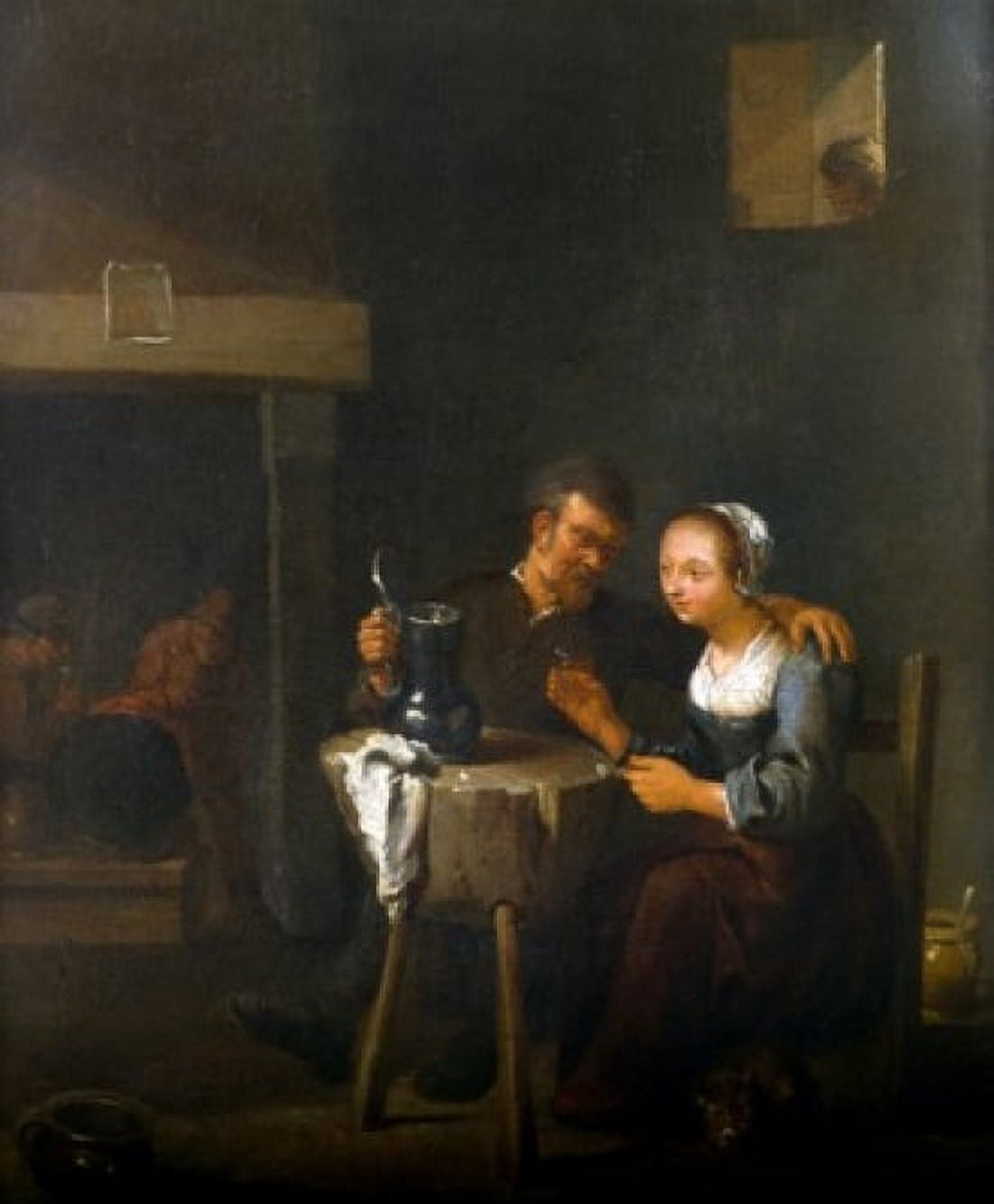Interior of an Inn Mattheus van Helmont (1623-ca1674 Flemish) Canvas Art - Mattheus van Helmont (18 x 24)