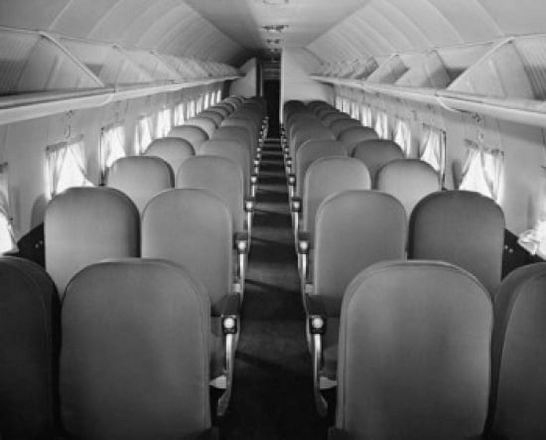 Interior of an airplane Canvas Art - (24 x 36)