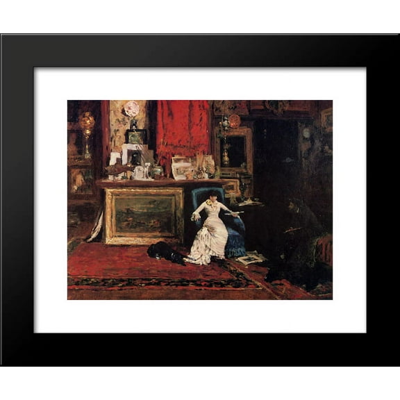 Interior of the Artist's Studio (aka The Tenth Street Studio) 20x24 Framed Art Print by William Merritt Chase