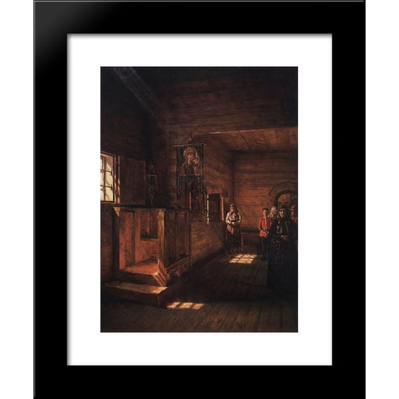 Interior of the Church of St. John the Evangelist on the Ishna near Rostov Yaroslavsky 20x24 Framed Art Print by Vasily Vereshchagin