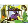thumbnail image 1 of Interior with a Girl Drawing Pablo Picasso - CANVAS OR PRINT WALL ART, 1 of 1