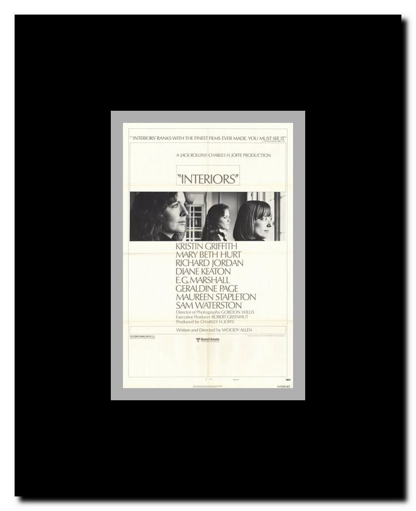 Interiors Framed Movie Poster