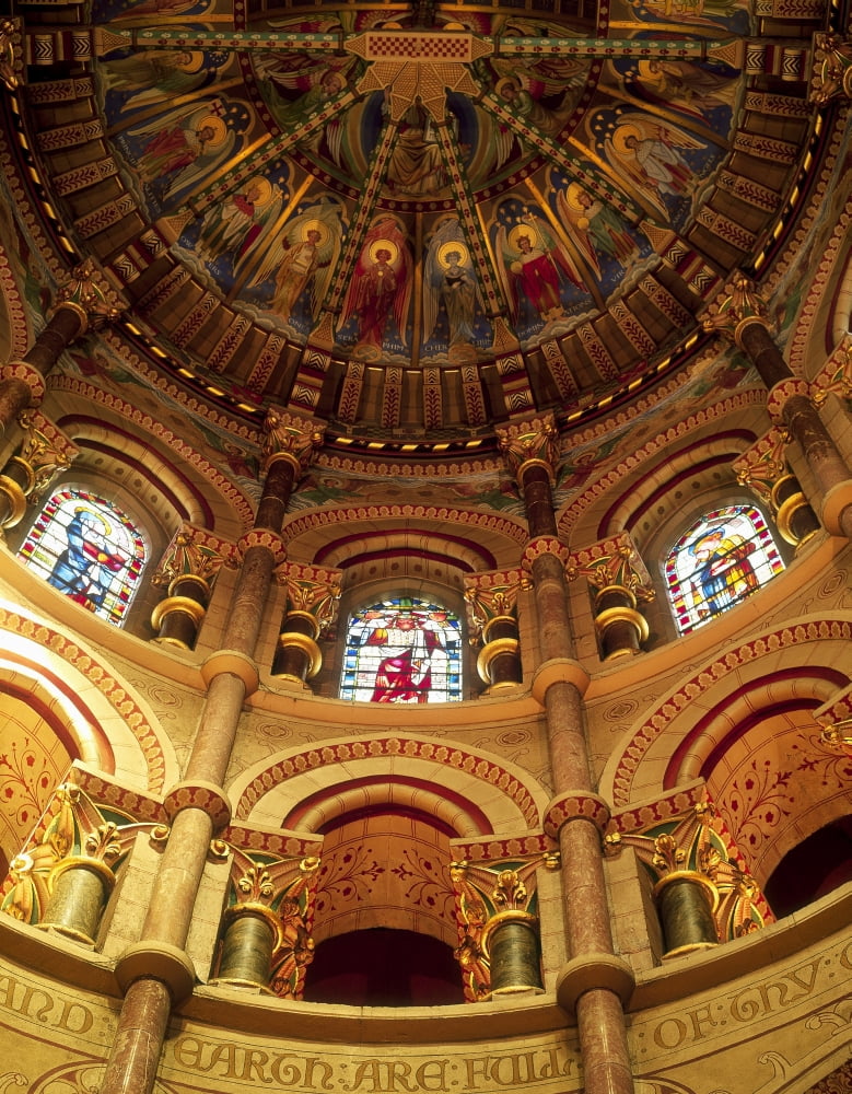 Interiors Of A Cathedral St Finbarrs Cathedral Cork Republic Of Ireland Canvas Art - The Irish Image Collection Design Pics (12 x 16)