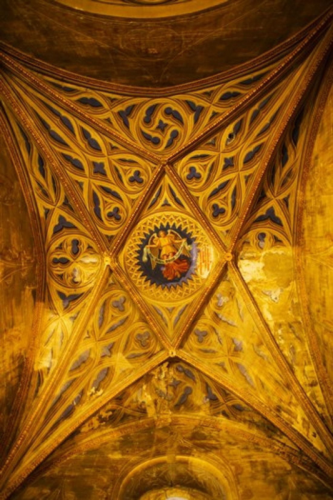 Interiors of Cathedrale Saint-Etienne Toulouse Haute-Garonne Midi-Pyrenees France Canvas Art - Panoramic Images (24 x 36)