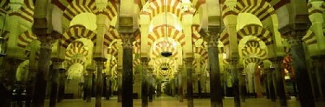 Interiors of a cathedral La Mezquita Cathedral Cordoba Cordoba Province Spain Canvas Art - Panoramic Images (18 x 6)