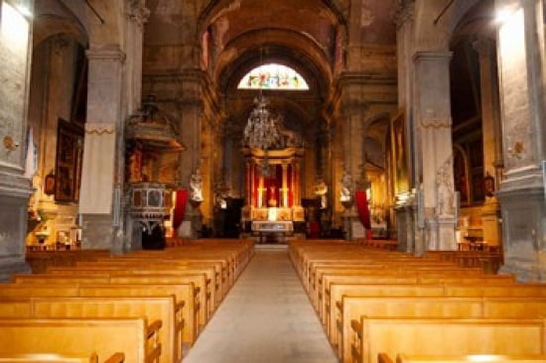 Interiors of a church Saint Esprit Church Aix-En-Provence Bouches-Du-Rhone Provence-Alpes-Cote dAzur France Canvas Art - Panoramic Images (36 x 24)