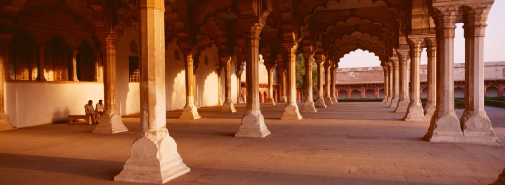 Interiors of a fort Agra Fort Agra Uttar Pradesh India Canvas Art - Panoramic Images (27 x 9)