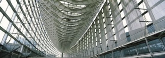 Interiors of a forum Tokyo International Forum Marunouchi Chiyoda Ginza Tokyo Prefecture Honshu Japan Canvas Art - Panoramic Images (36 x 13)