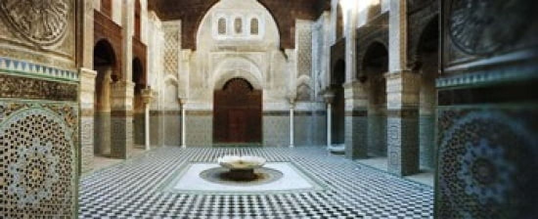 Interiors of a medersa Medersa Bou Inania Fez Morocco Canvas Art - Panoramic Images (15 x 6)