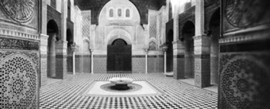 Interiors of a medersa Medersa Bou Inania Fez Morocco Canvas Art - Panoramic Images (30 x 13)