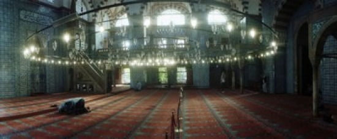 Interiors of a mosque Rustem Pasha mosque Istanbul Turkey Canvas Art - Panoramic Images (15 x 6)